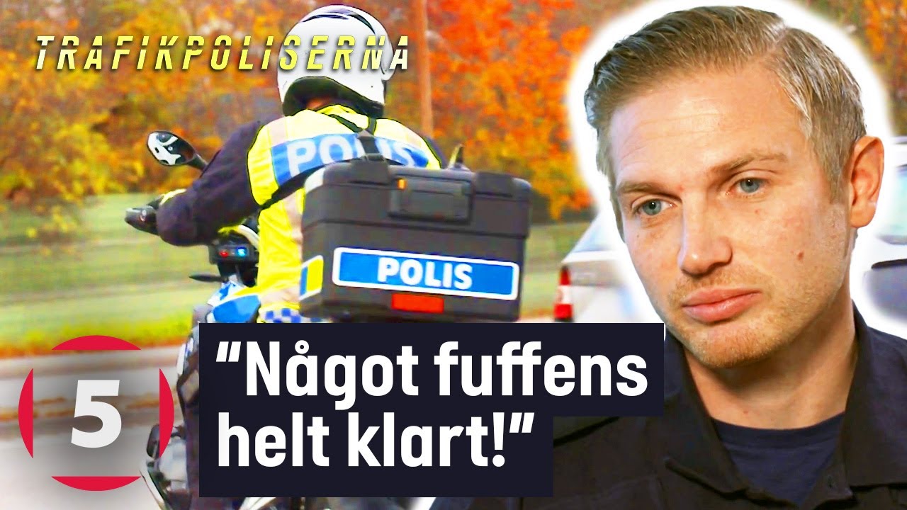 Polis stoppar ekobrottsling som reser med över 30 000 kronor i kontanter | Trafikpoliserna | Kanal 5
