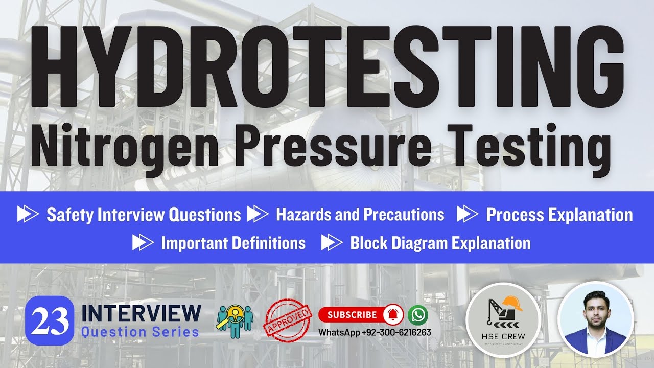 Hydrotesting & Nitrogen Pressure Testing | Step-by-Step Guide with Safety Tips
