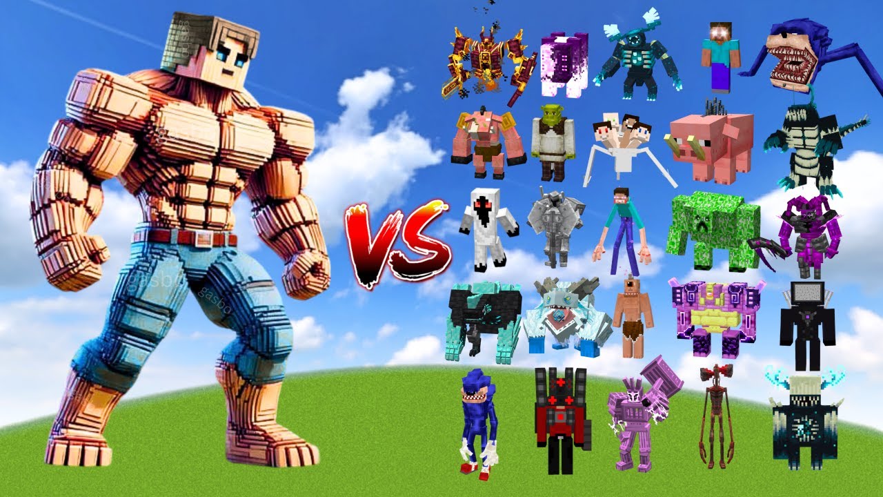 MUTANT STEVE vs All Minecraft Bosses - Minecraft Mob Battle
