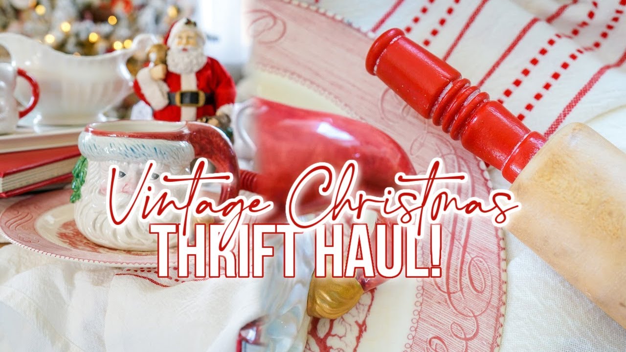 *HUGE* VINTAGE CHRISTMAS THRIFT HAUL 2021! | Vintage Christmas decor haul!