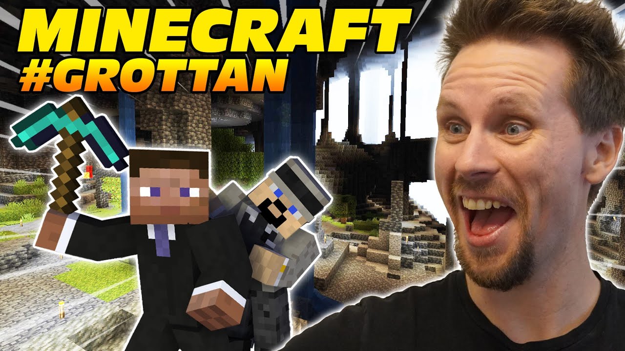 VI GÖR ETT HEM AV GROTTAN I MINECRAFT - Lets play - S7E2 med SoftisFFS