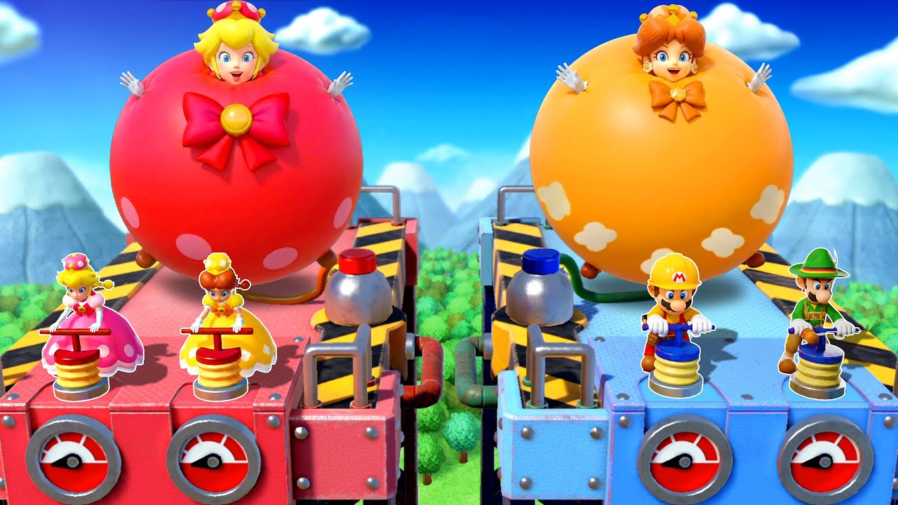 【マリオパーティスーパースターズ】白熱の4人バトル ピーチ VS デイジー VS マリオ VS ルイージ 4K UHD (2160P)