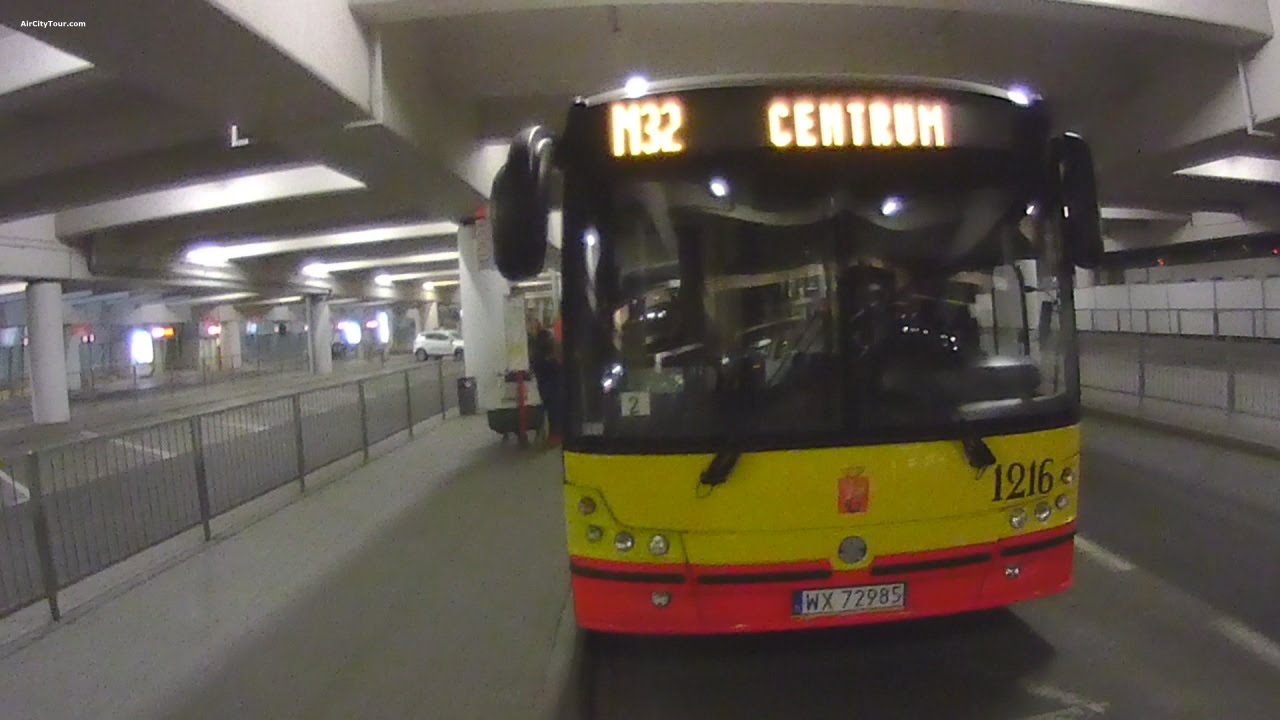 Warsaw Chopin Airport Night Bus to Warsaw Central Station