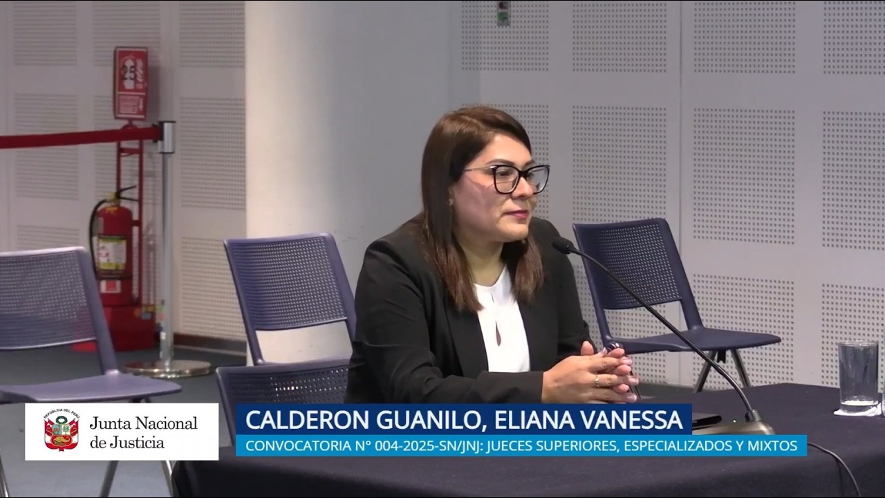 JNJ: Entrevista a Eliana Vanessa Calderon Guanilo | Convocatoria 004-2025-SN/JNJ