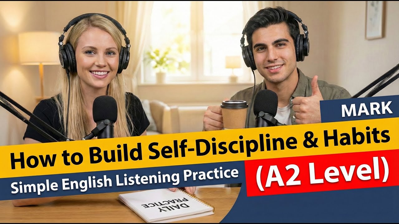 How to Build Self-Discipline & Habits | Simple English Listening Practice (A2 Level)