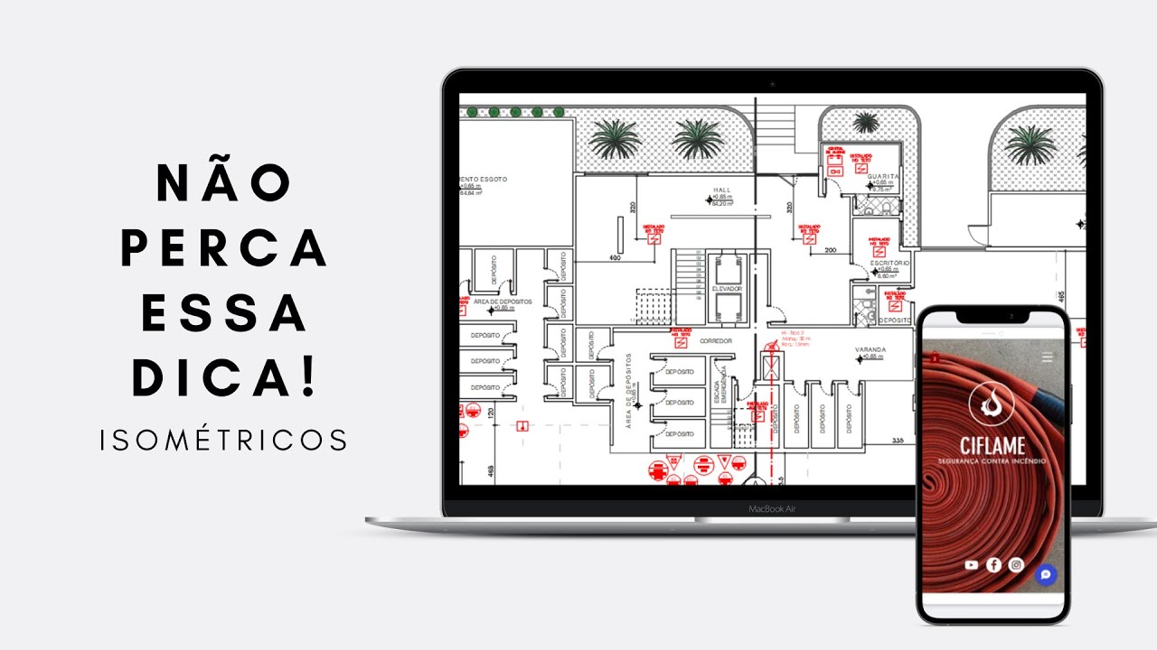 Dica de isométrico - Como deixar a planta na posição isométrica no AutoCAD.