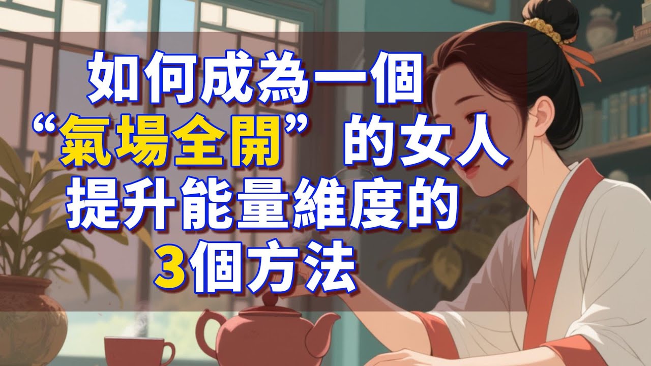 如何成為一個“氣場全開”的女人？ 提升能量維度的3個方法#國學智慧 #為人處世 #人生感悟 #人生智慧 #成長