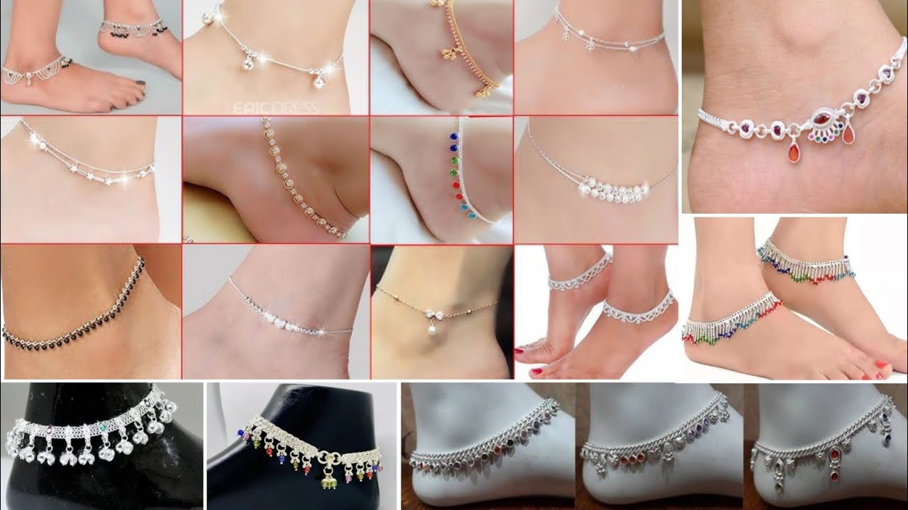 Beautiful Silver Payal Design/Latest Payal Design/Silver Anklets Designs With Price anklet new model