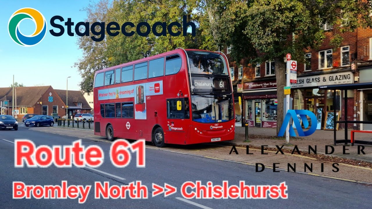 Stagecoach Route 61 Bromley North To Chislehurst  | 10187 SN63NBF