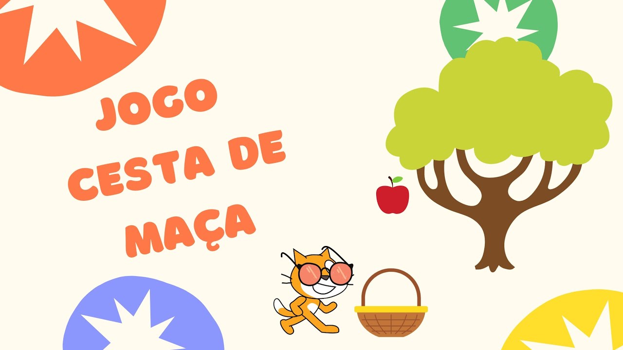 Scratch Fácil - Programe o jogo cesta de maça.