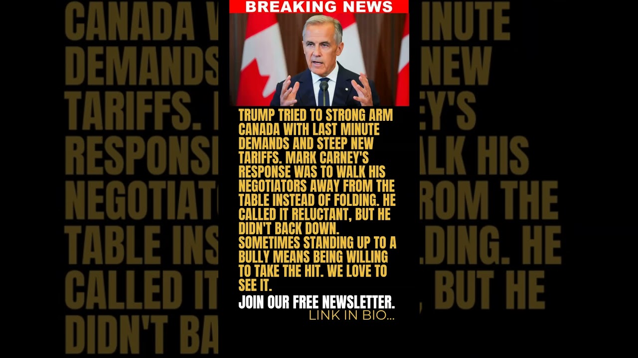BREAKING: Mark Carney Refuses to Be Pushed Around by Trump