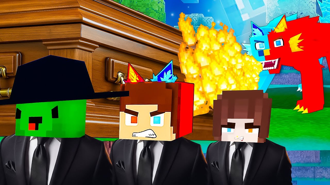 JJ Elemental WOLF in Maizen Minecraft | Coffin Dance Song (COVER)