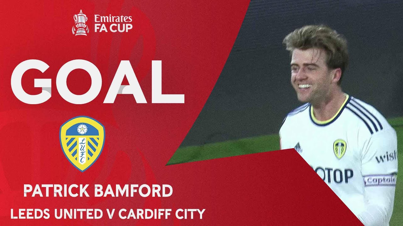 GOAL | Patrick Bamford | Leeds United v Cardiff City | Third Round Replay | Emirates FA Cup 2022-23