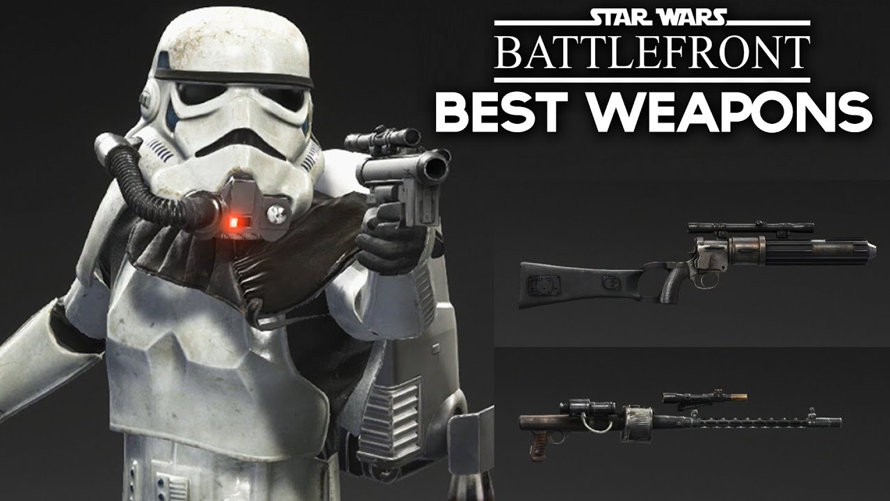 TOP 3 BEST Weapons/Balsters in STAR WARS Battlefront (Heavy/Rifles/Pistols) GAMEPLAY