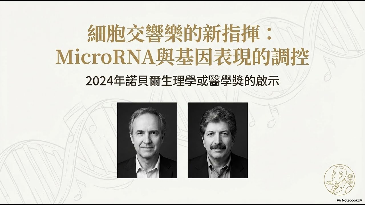 2024年諾貝爾生理醫學獎microRNA的基因調控機制，解密 microRNA，掌控生命交響樂的「微型指揮家」！從一隻小蟲看見基因調控的生物共用的底層奇蹟！