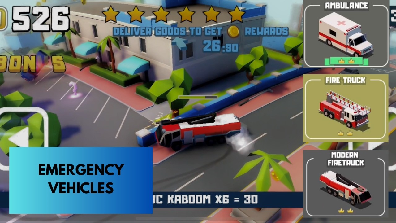 Reckless Getaway 2:  Ambulance and Fire Trucks!