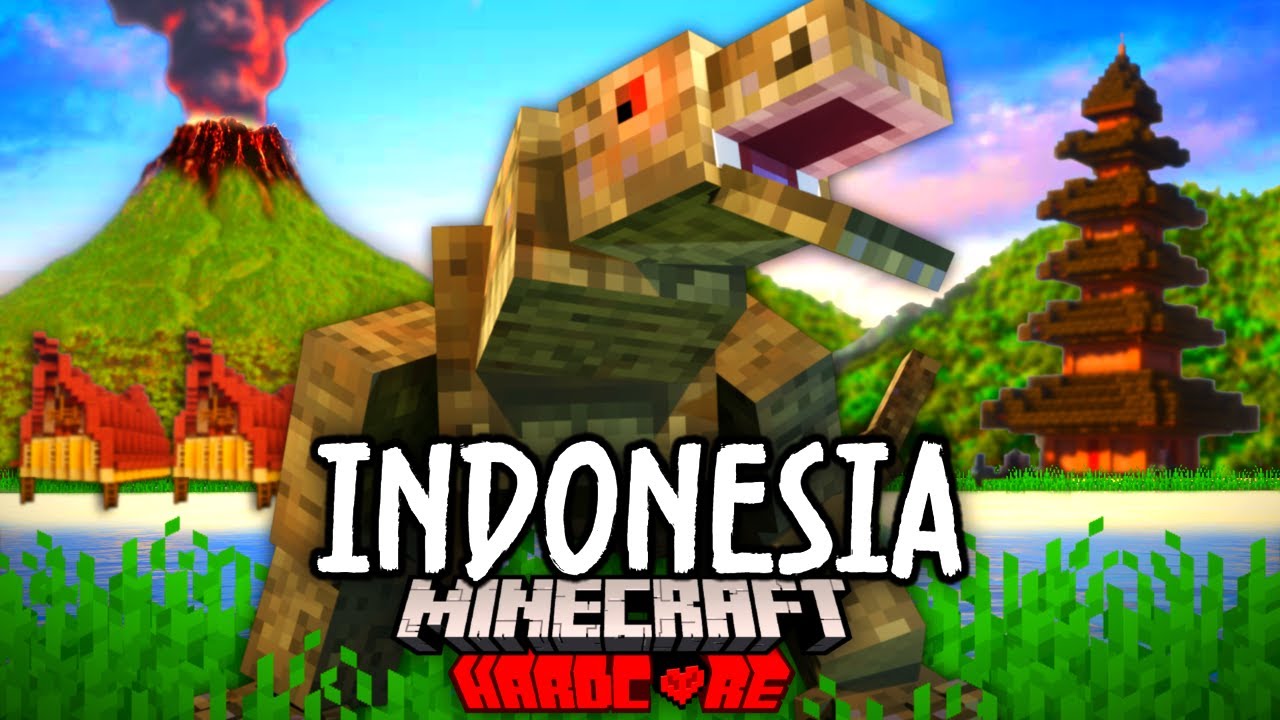 I Survived 100 Days in INDONESIA in Hardcore Minecraft!