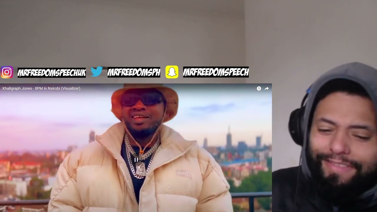 HE the best rapper in Kenya 🔥 *UK🇬🇧REACTION* 🇰🇪 Khaligraph Jones - 8PM in Nairobi  (Visualizer)