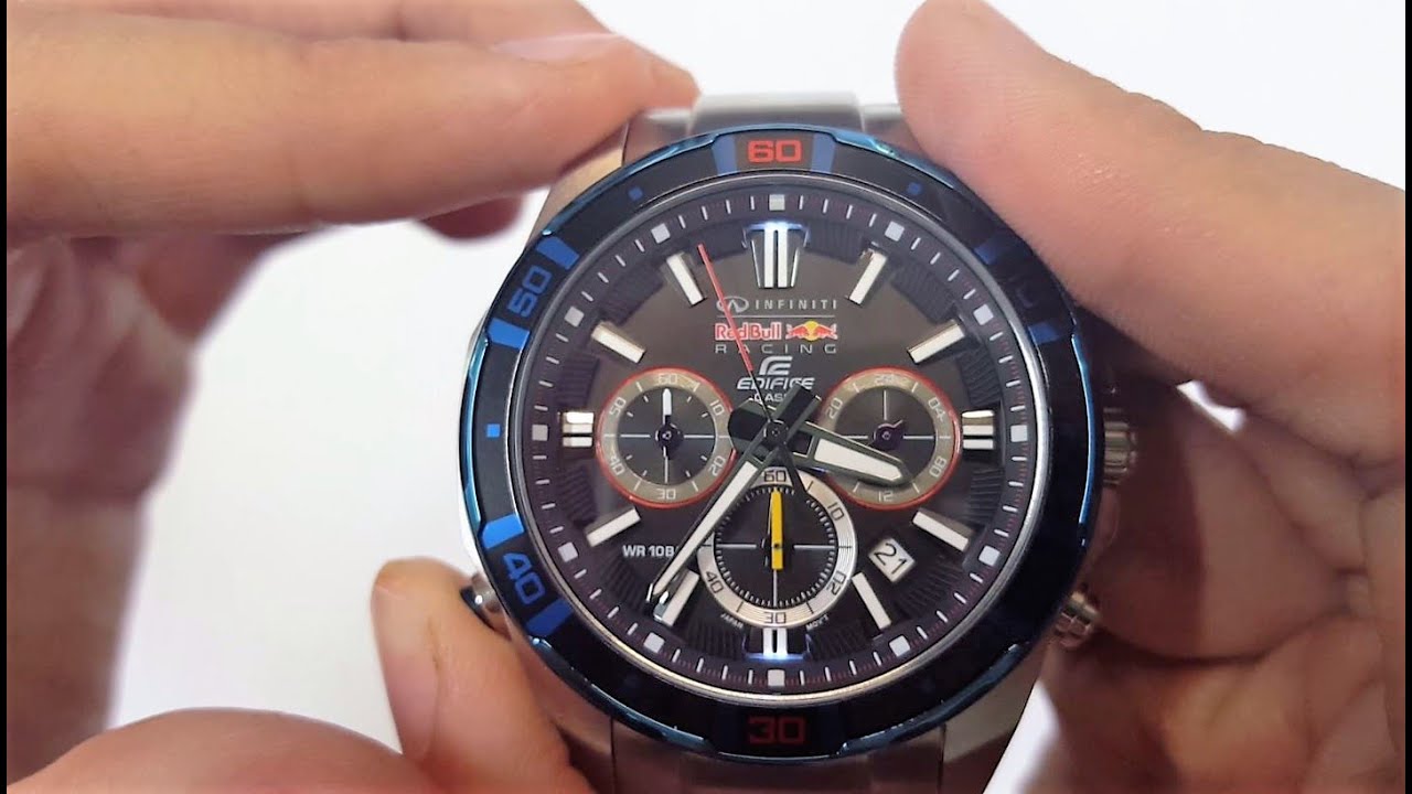 CASIO EDIFICE REDBULL WATCH UNBOXING (EFR-534RB-1ADR)