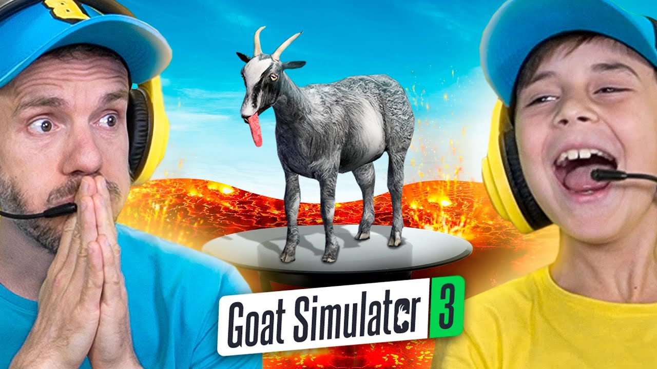 O CHÃO É LAVA COM CABRAS NO GOAT SIMULATOR 3 - Brancoala Games