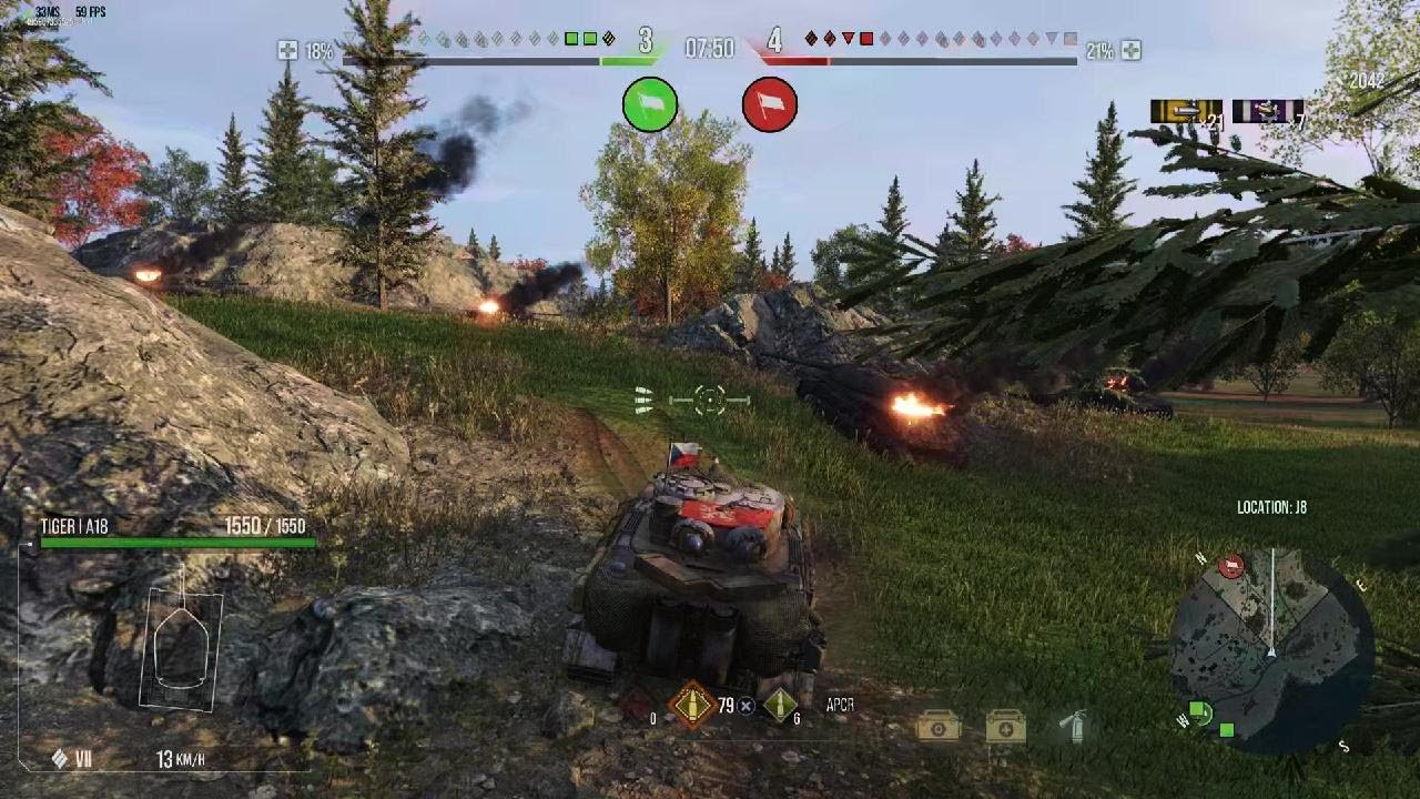 WoT Ps5 Tiger I A18 3 Kills 4300 Damage Ace Tanker
