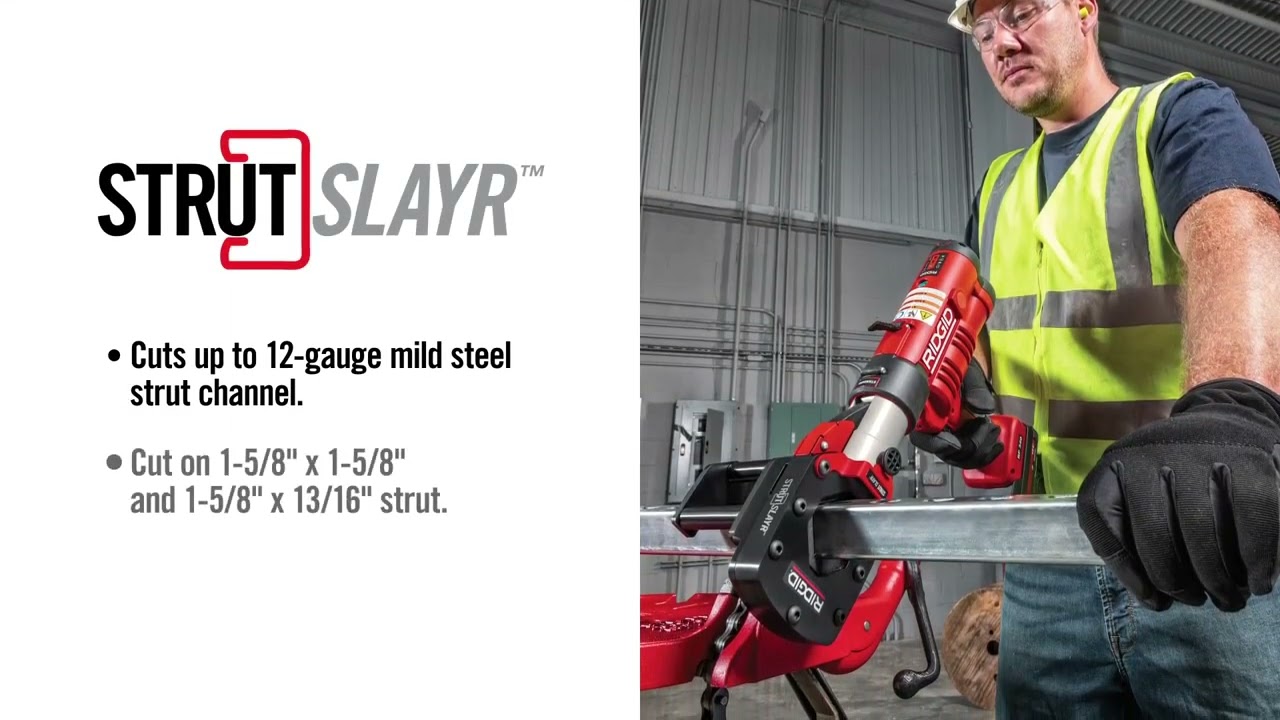 Introducing the RIDGID&reg; StrutSlayr&trade; Strut Shear Head