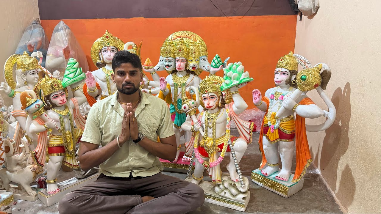 बजरंगबली मकराना मार्बल मूर्ति | bajrangbali marble murti |hanuman ji marble murti | #bajrangbali