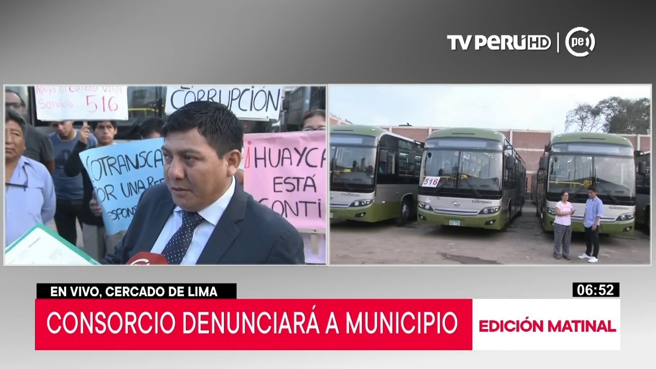 Consorcio del Corredor Verde denuncia a la MML por anular ruta establecida