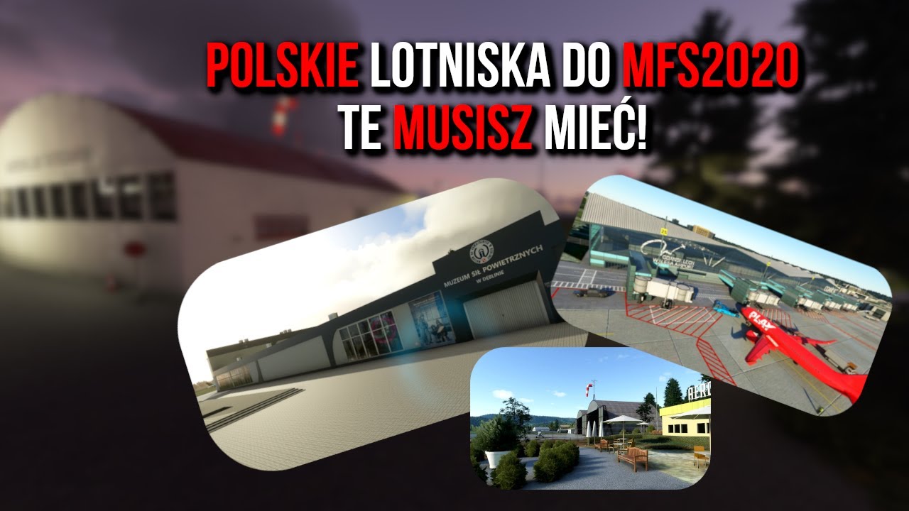 SCENERIE POLSKICH LOTNISK, KTÓRE MUSISZ POSIADAĆ | DODATKI MFS2020 | KROKS GAMING