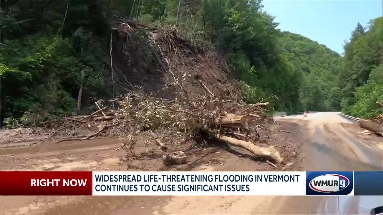 Widespread flooding in Vermont continues to cause problems