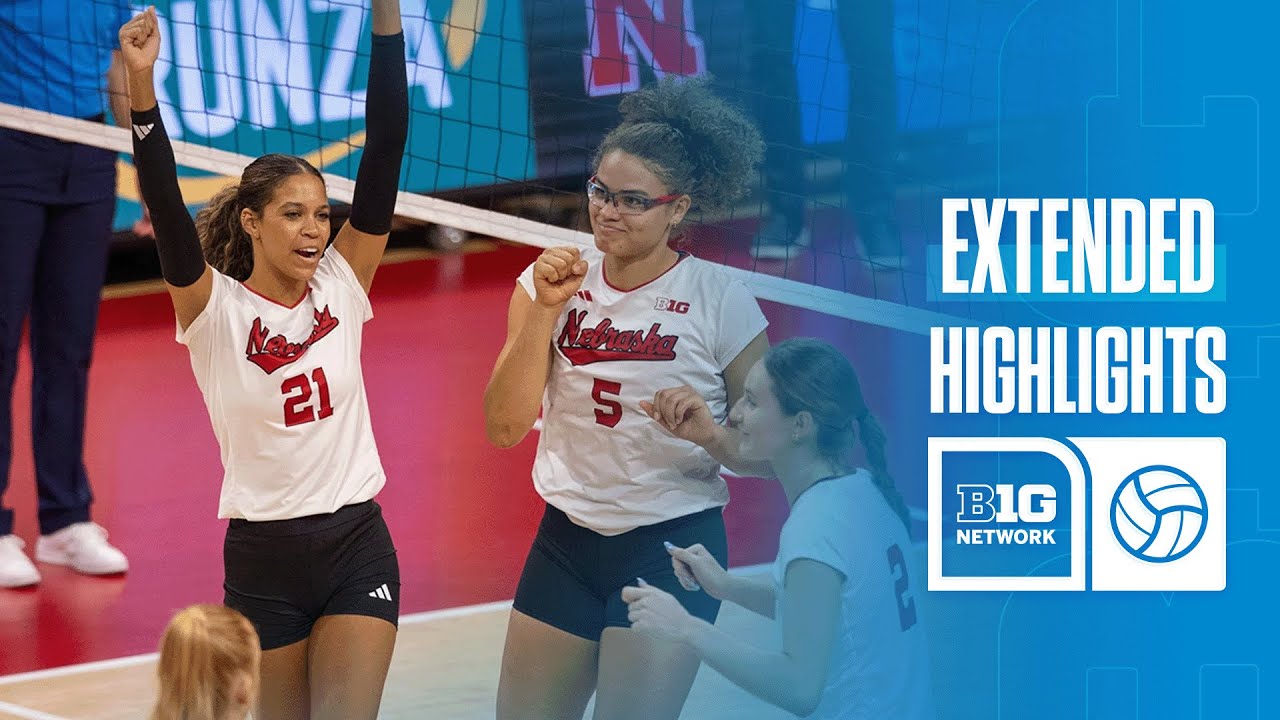 Nebraska at Indiana | Extended Highlights | Big Ten Volleyball | 11/22/2025