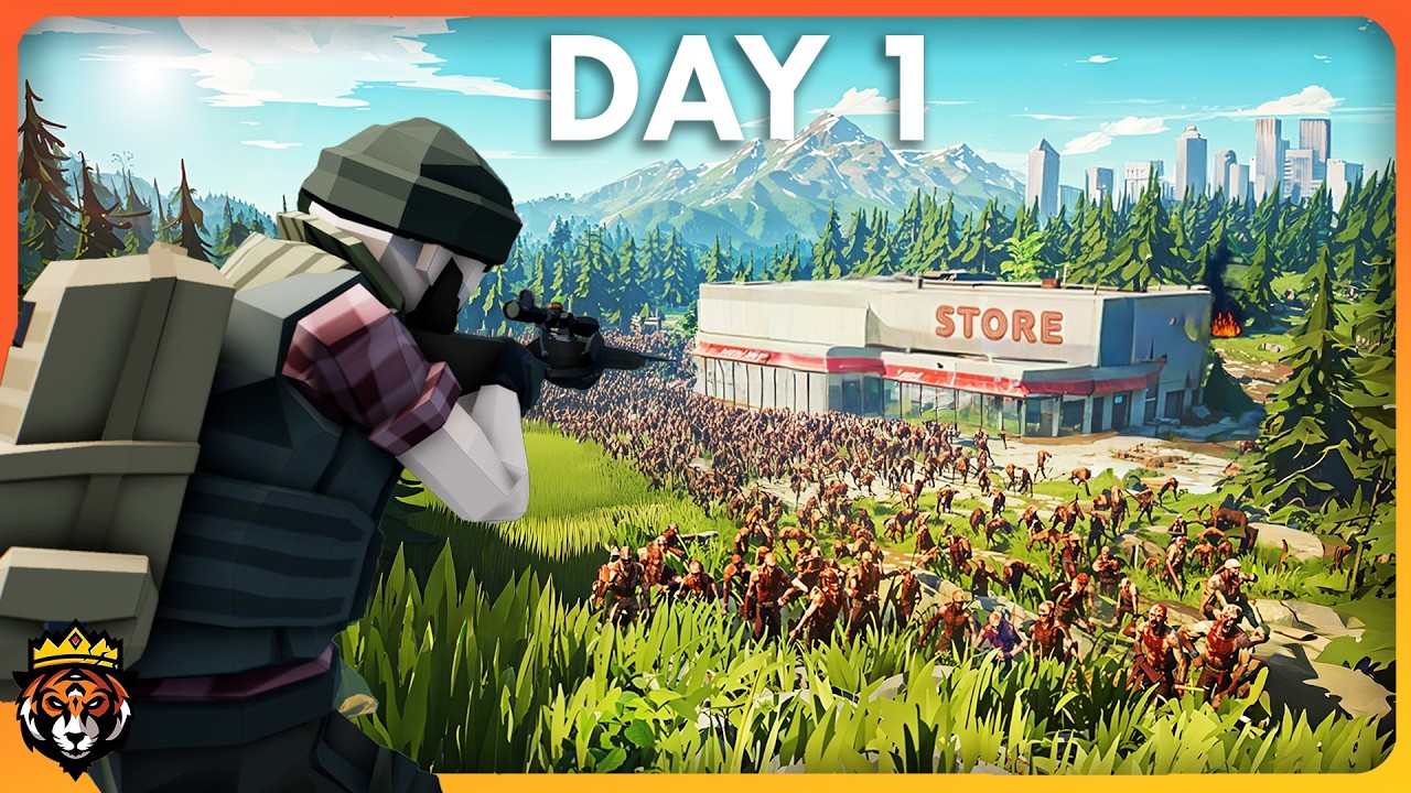 DAY 1 in the MOST Chaotic New Zombie Game... and I Love it