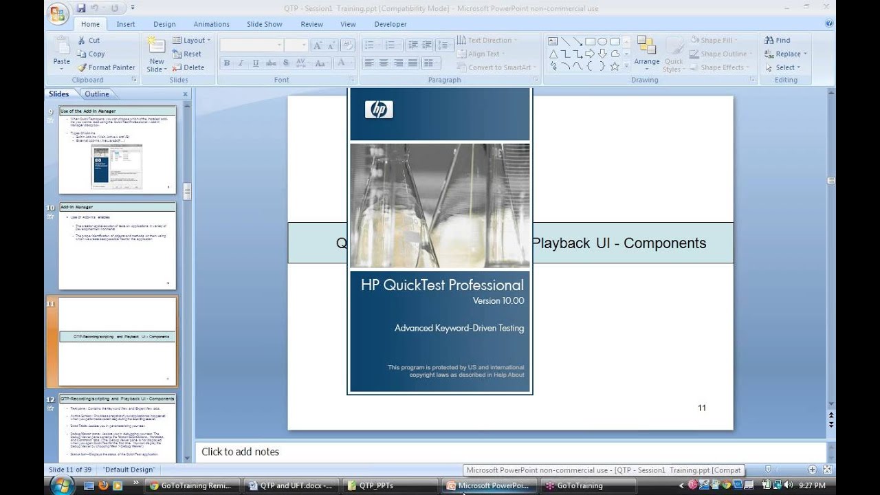 QTP Online training demo [ Basic + Advanced ] - HP QuickTest Professional