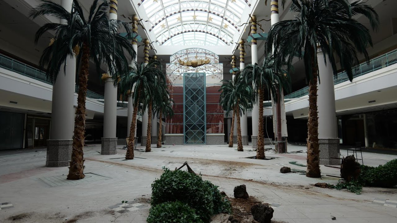 Exploring an abandoned tropical-themed mall