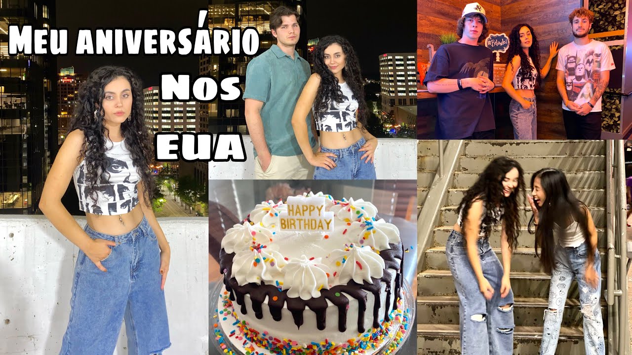 Meu aniversário de 20 anos com meus amigos americanos nos Estados Unidos!🥳 20th birthday vlog