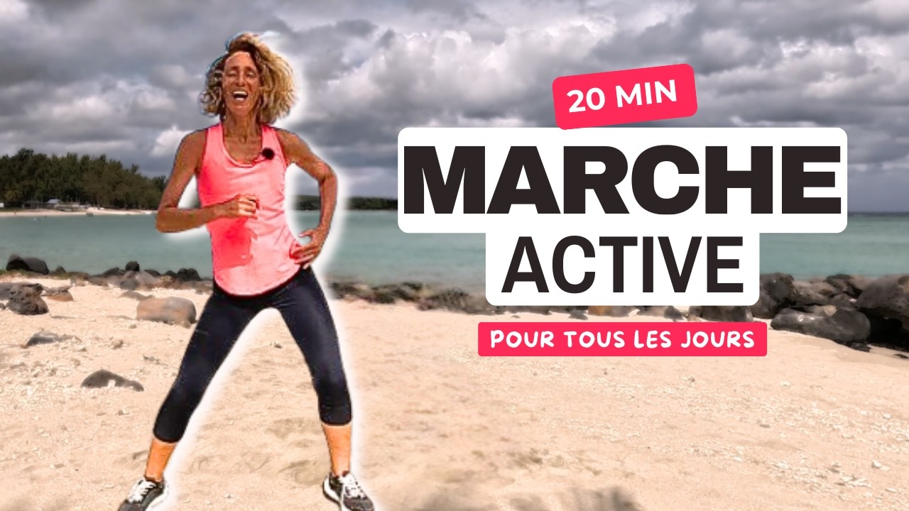 20 MIN Marche active pour rester en forme à la maison en s'amusant
