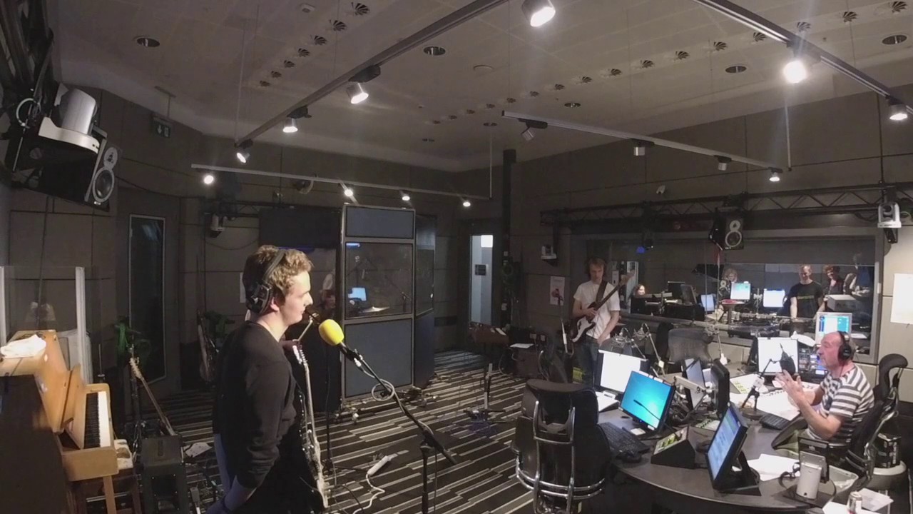 Pip Blom at BBC6 with Marc Riley
