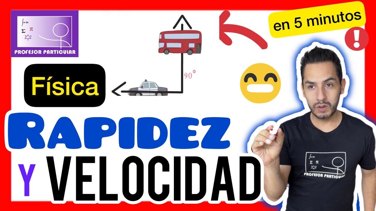 ✅RAPIDEZ y VELOCIDAD conceptos | APRÉNDELO en 5 MINUTOS| FÍSICA CONCEPTOS