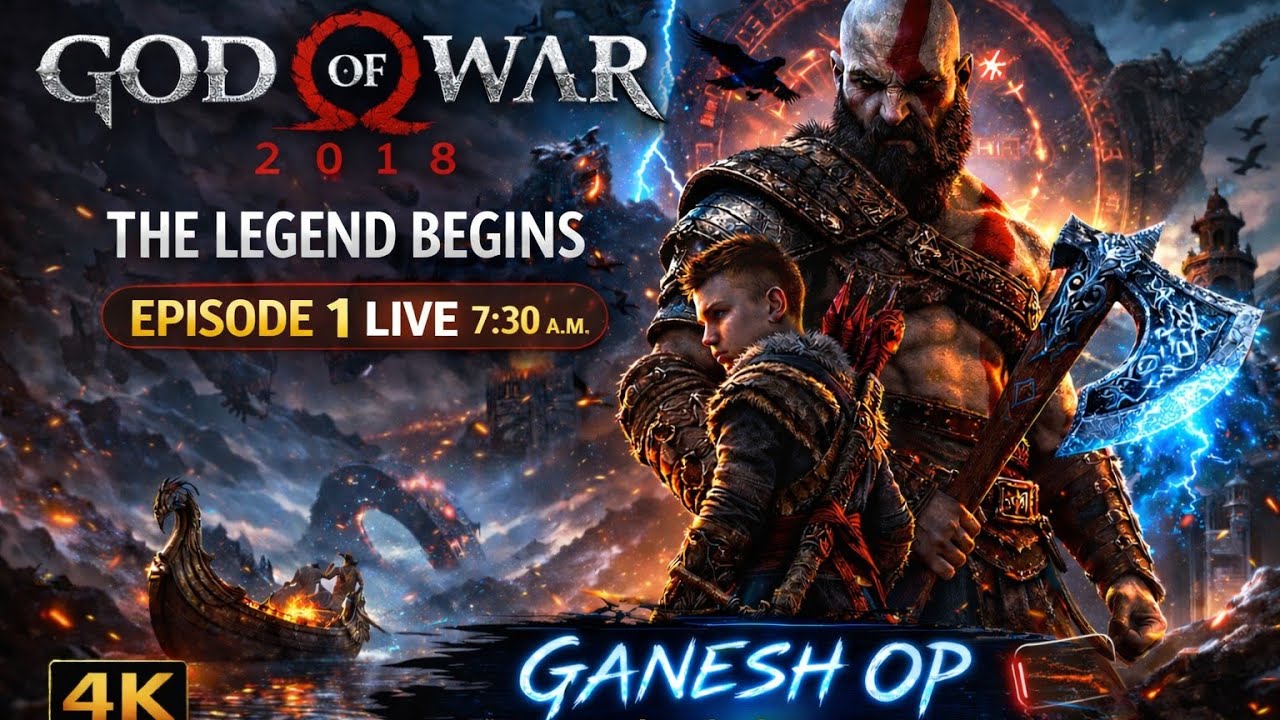 GOD OF WAR – The Legend Begins | Chapter 1 LIVE! #LiveGaming #PCGaming#godofwar2018