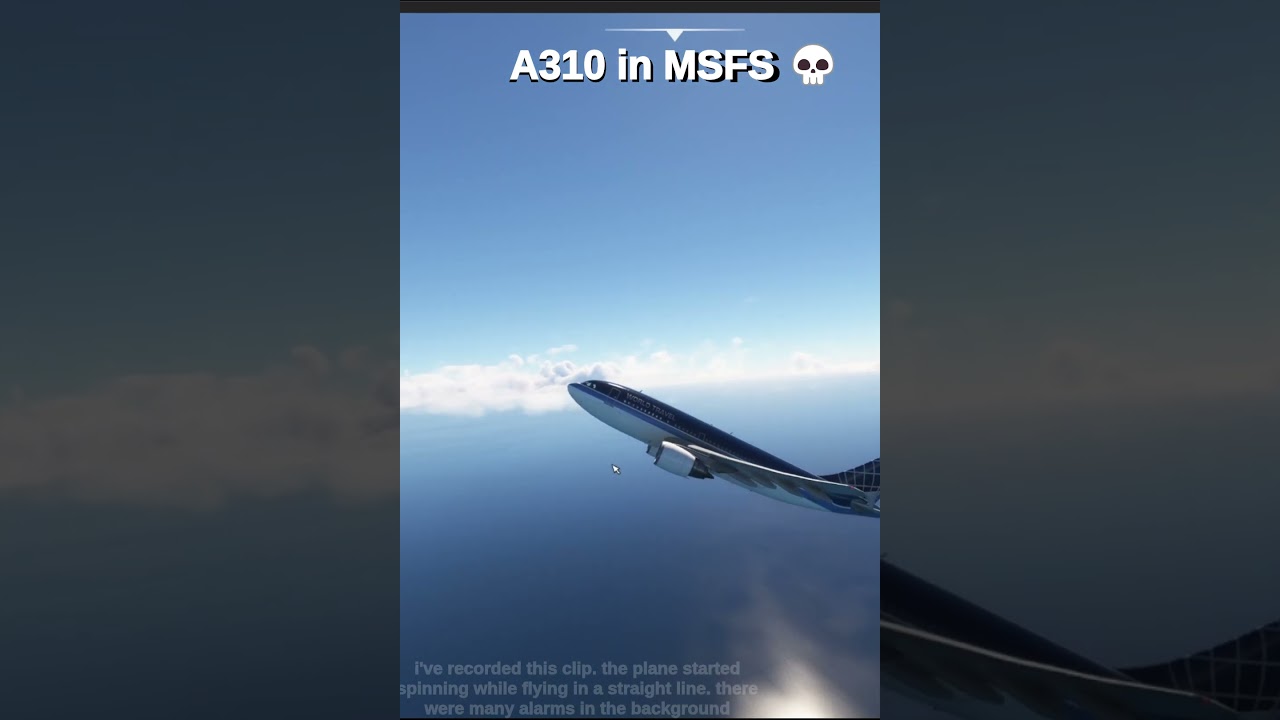 A310 IN MSFS 💀 #aviation  #a310  #airbus  #msfs2020  #crash #viral