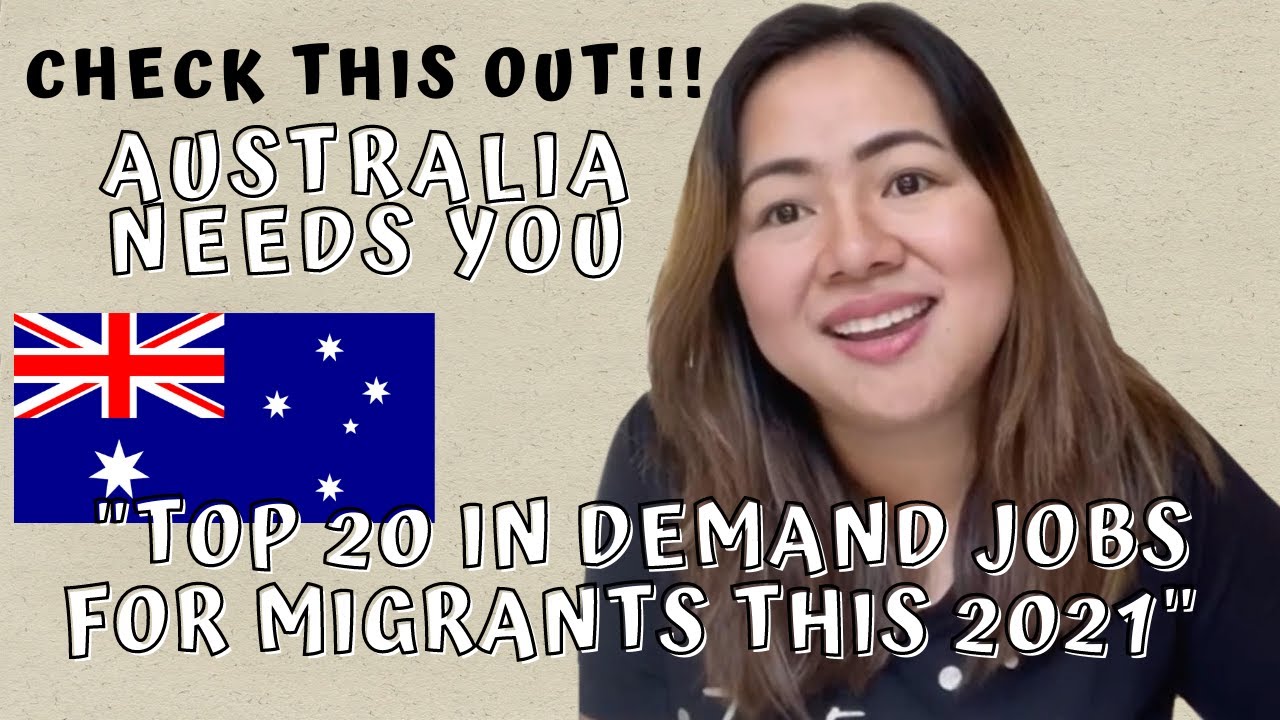 AUSTRALIA'S TOP 20 IN DEMAND JOBS FOR MIGRANTS THIS 2021 (MOST WANTED!!!) | RSE