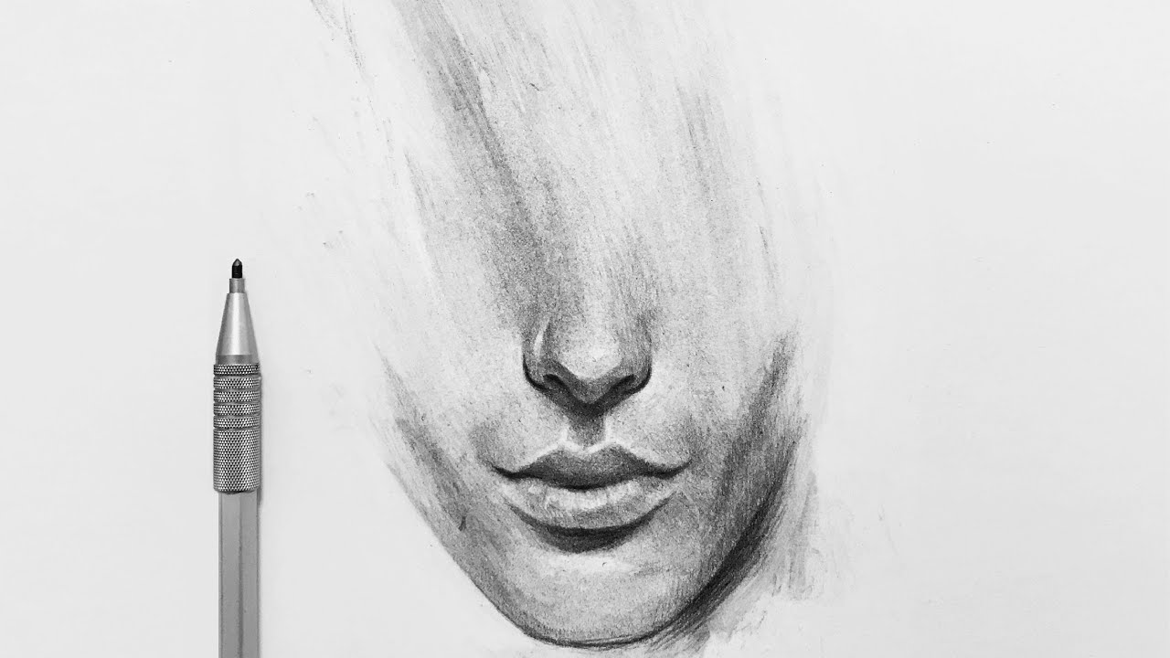 Charcoal and Graphite Pencil Portrait Sketch By Juan Perednik