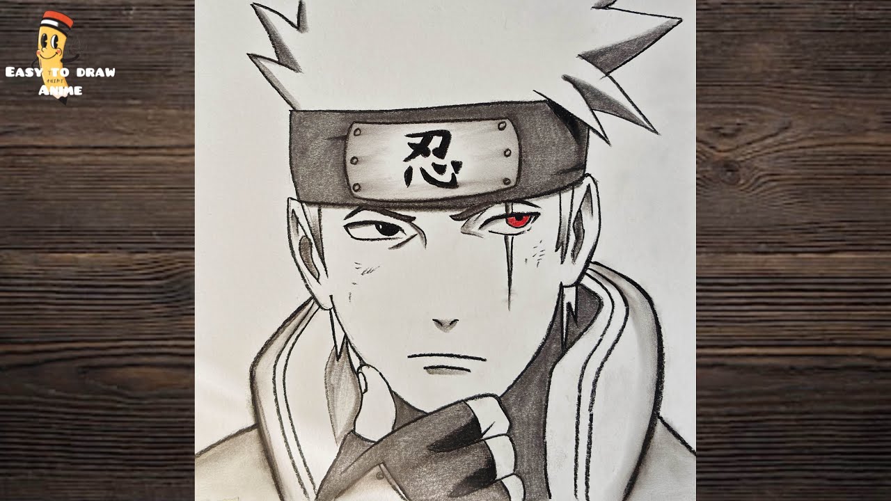 How to draw Kakashi Hatake || Naruto drawing tutorial for beginners || Easy to draw anime