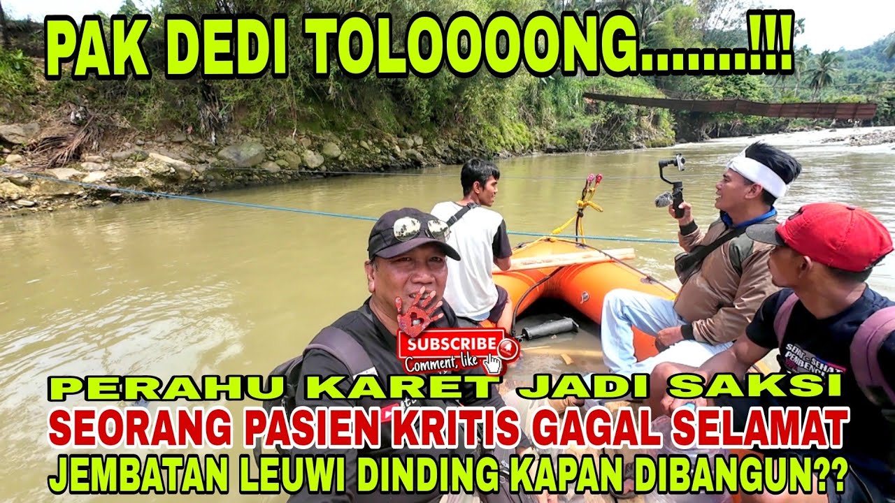 Urgent‼️jembatan gantung SCTV leuwi dinding - Sukabumi hancur , akses 2 kecamatan putus