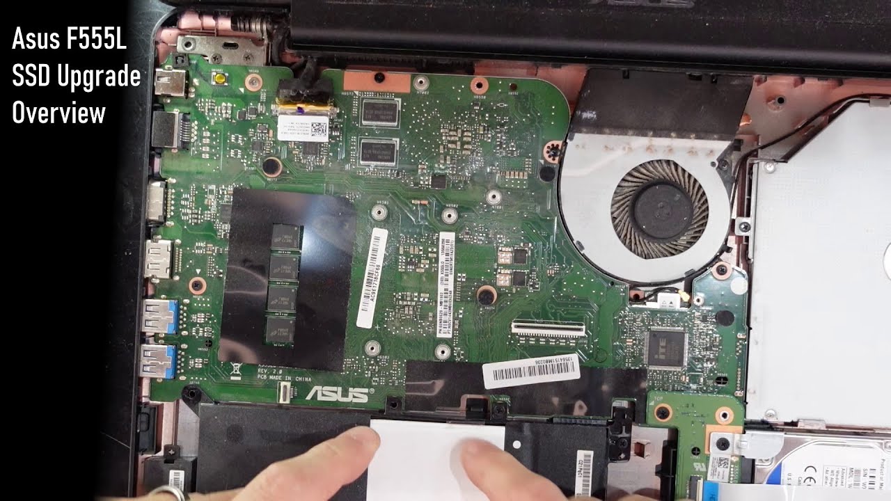 Asus F555L hard drive replacement, SSD Upgrade!