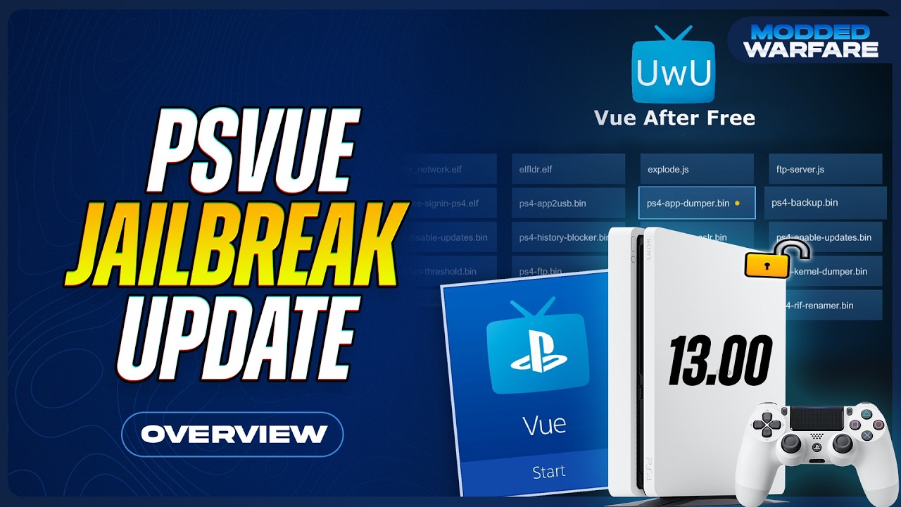 PlayStation Vue 13.00 Jailbreak Update & Fixes
