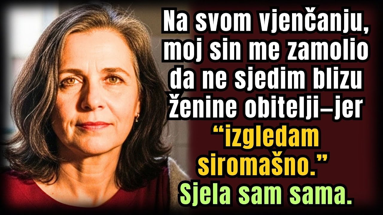 Na vjenčanju mi je sin rekao: 