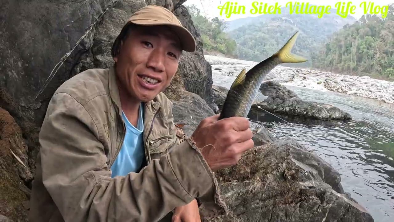 The fishing video arunachal pradesh || @ajin Sitek village life vlog