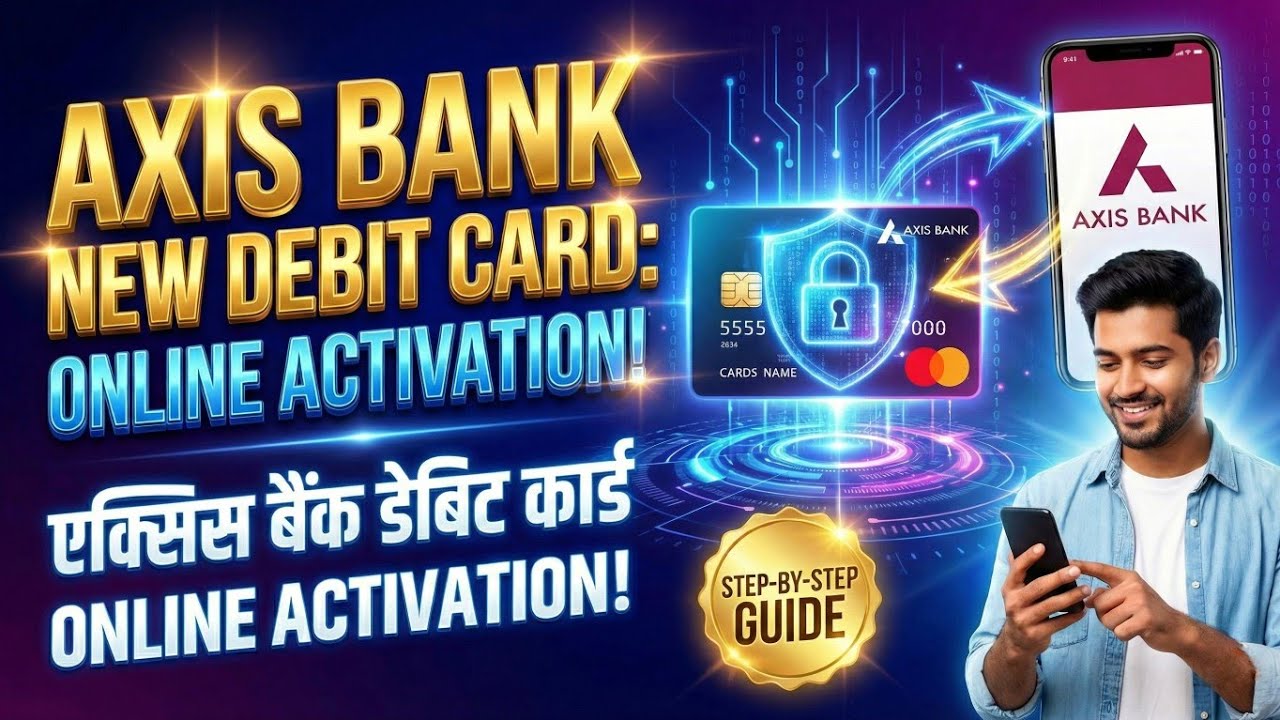 Axis Bank New Debit Card First Time Activation for Online Transactions | How to Activate Axis ATM