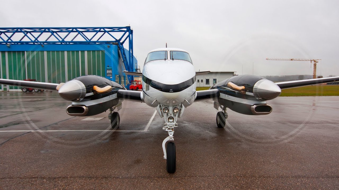 Beechcraft King Air C90GTi - Very Close Start Up, Take Off, Landing, Taxiing Full HD